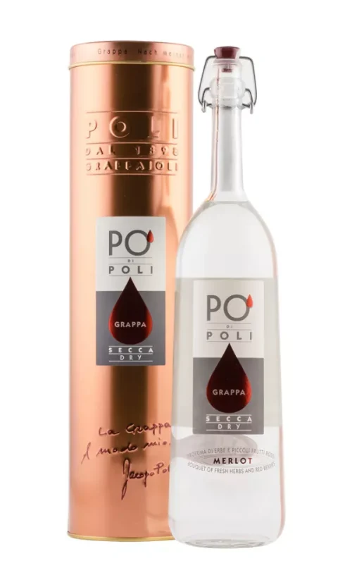Grappa Po`di Poli Secca Merlot