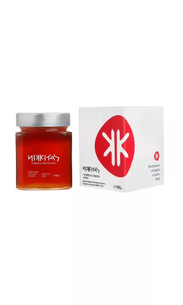 TOP34572.webp Nikkitas Flowers and Conifers Honey 400g