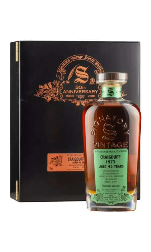 Craigduff 45 Year Old 30th Anniversary Signatory 1973