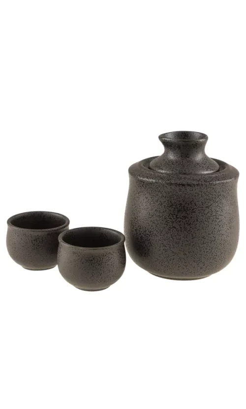 Sake Warming Kit Charcoal Grey