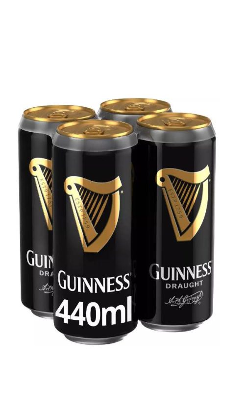 Guinness Draught 4.1% 4x440ml Cans