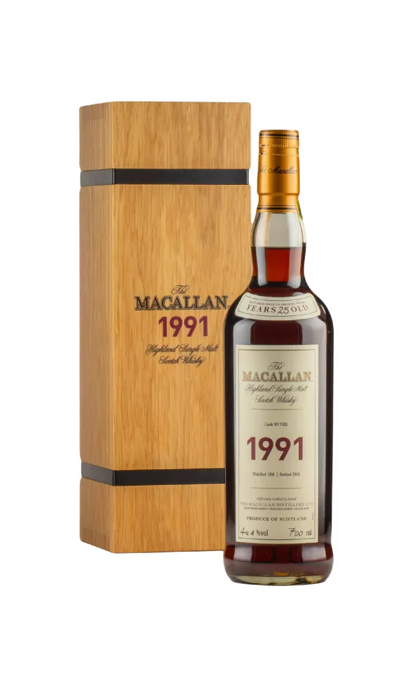 Macallan 25 Year Old Fine and Rare Cask 7021 1991