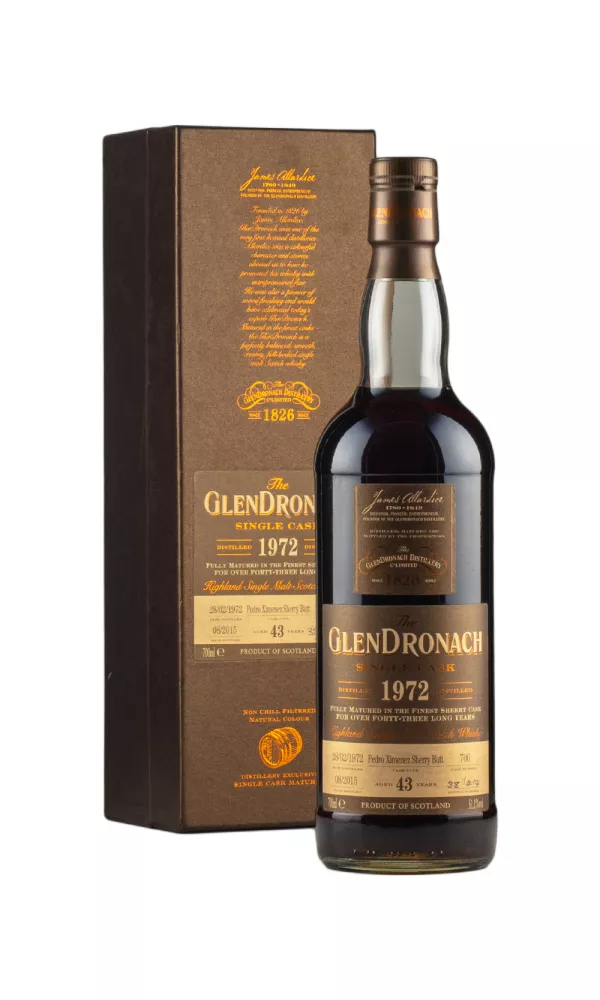 Glendronach 43 Year Old PX Butt Cask 706 Batch 12 1972