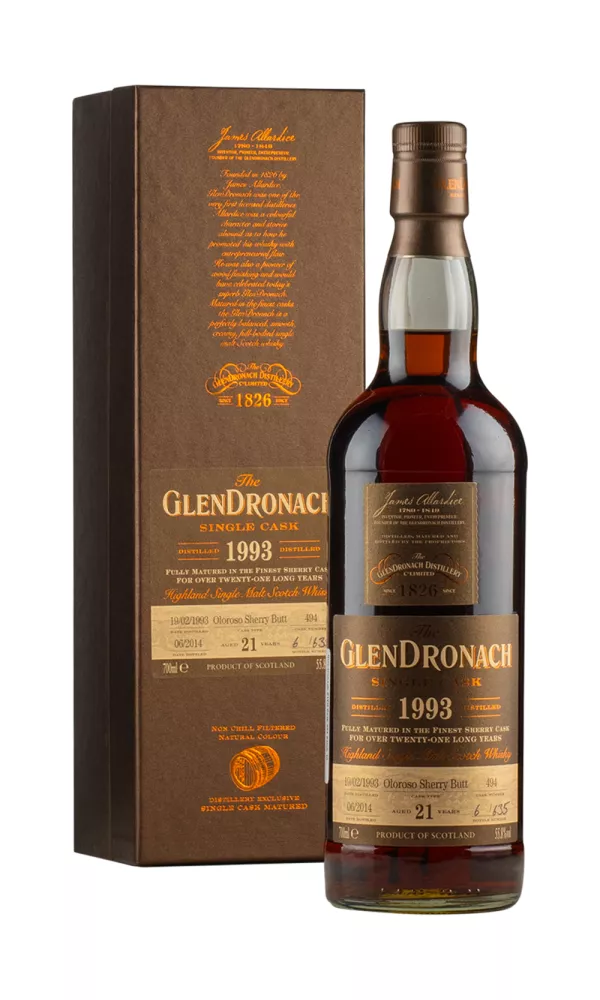 Glendronach 21 Year Old Cask 494 Batch 10 1993