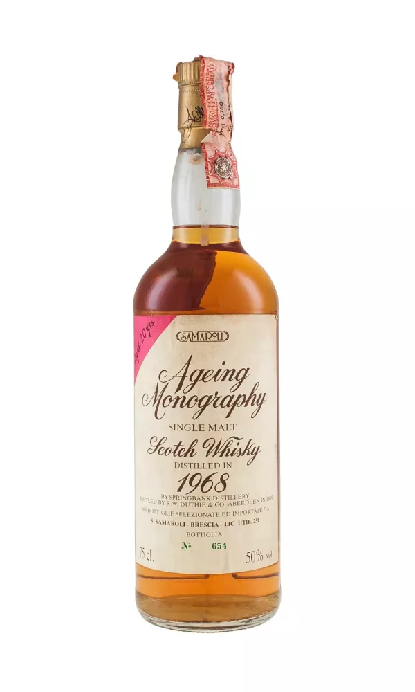 Springbank 20 Year Old Ageing Monography Samaroli 1968