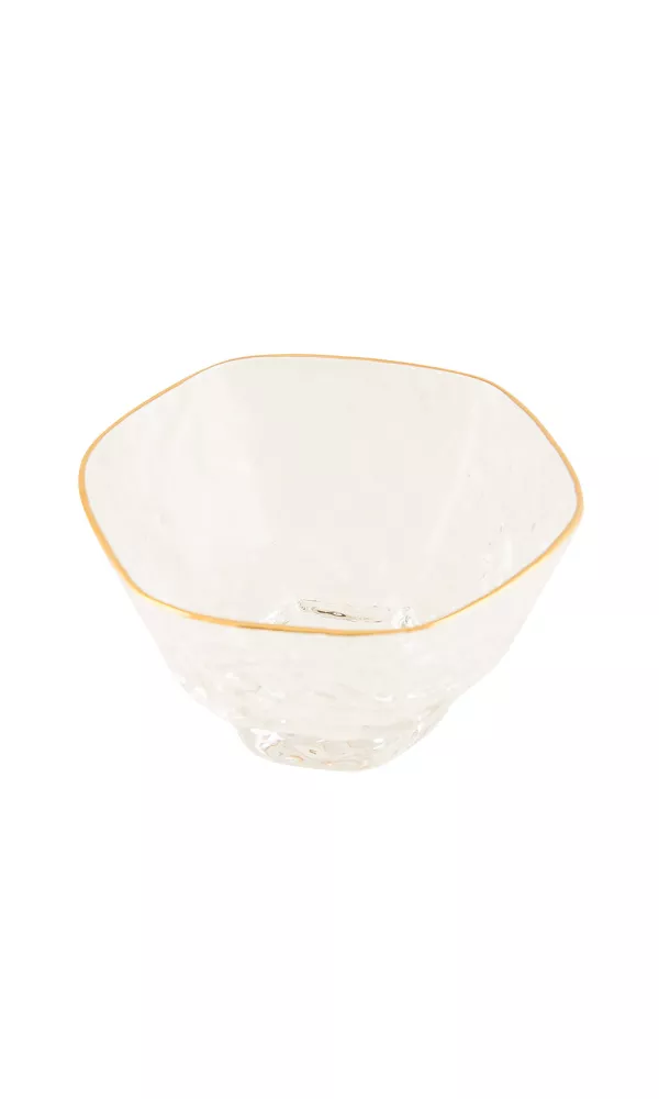 Gold Lined Crystal Sake Cup