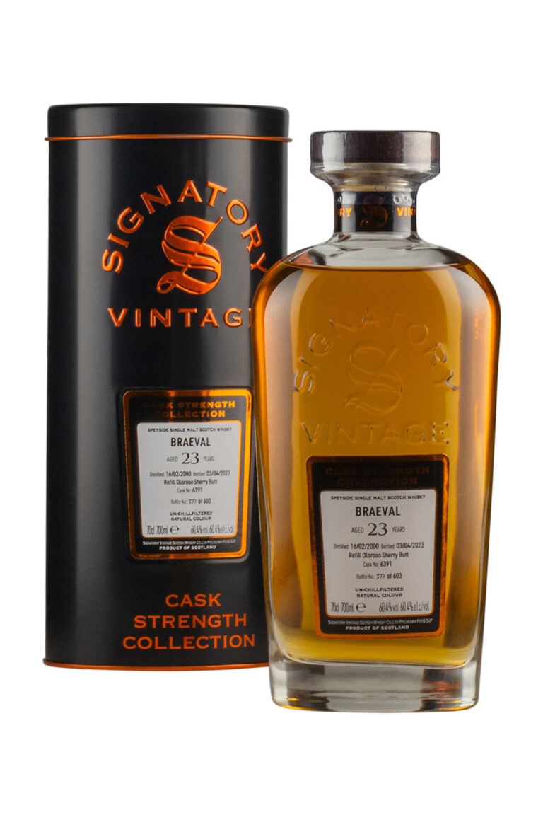 Braeval 23 Year Old Cask Strength Collection Signatory 2000 Braeval 23 Year Old Cask Strength Collection Signatory 2000