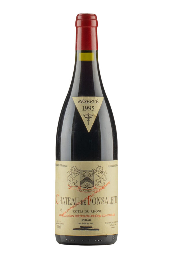Cotes du Rhone Chateau de Fonsalette Syrah 1995 Cotes du Rhone Chateau de Fonsalette Syrah 1995