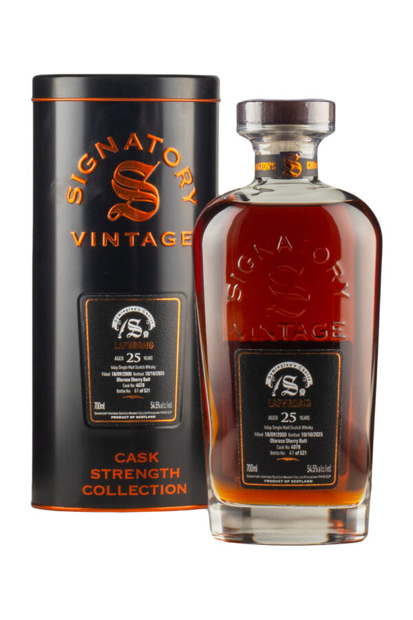 Laphroaig 25 Year Old Symington`s Choice Signatory 2000 Laphroaig 25 Year Old Symington`s Choice Signatory 2000