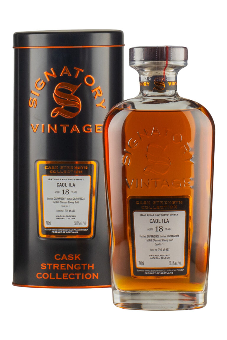 Caol Ila 18 Year Old Cask Strength Collection Signatory 2007 Caol Ila 18 Year Old Cask Strength Collection Signatory 2007