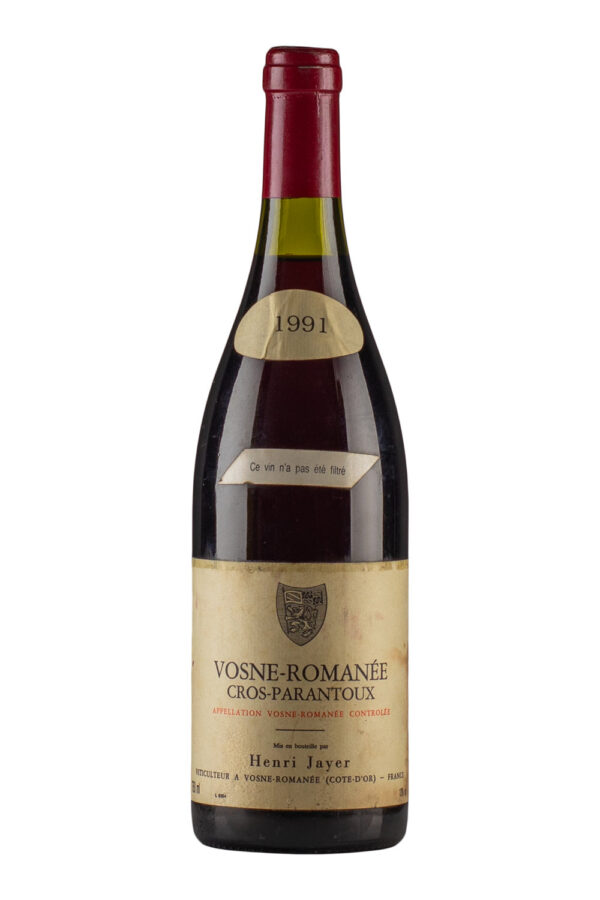 Vosne Romanee Cros Parantoux Henri Jayer 1991 Vosne Romanee Cros Parantoux Henri Jayer 1991