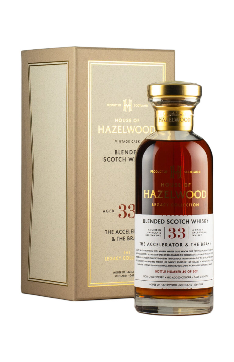 The Accelerator & the Brake 33 Year Old House of Hazelwood Legacy Collection The Accelerator & the Brake 33 Year Old House of Hazelwood Legacy Collection