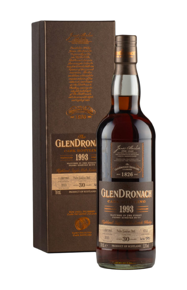 Glendronach 30 Year Old Single PX Cask 6753 1993 Glendronach 30 Year Old Single PX Cask 6753 1993