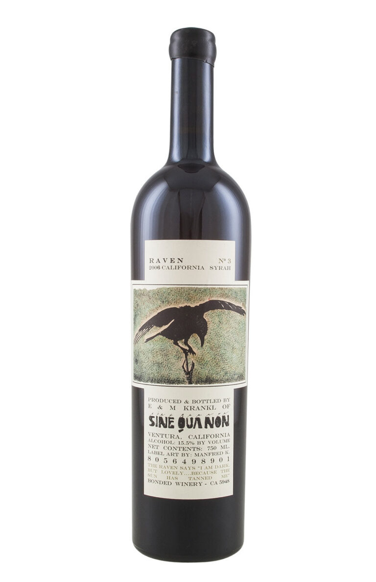 Sine Qua Non Raven Series Syrah 2006 Sine Qua Non Raven Series Syrah 2006