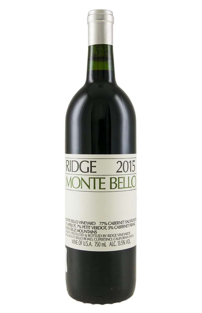 Ridge Monte Bello Cabernet Sauvignon 2015 Ridge Monte Bello Cabernet Sauvignon 2015