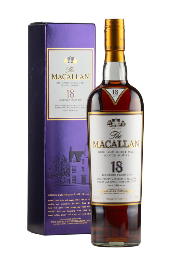 Macallan 18 Year Old Sherry Oak (2016 Release) Macallan 18 Year Old Sherry Oak (2016 Release)