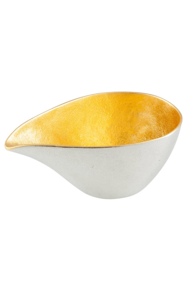 Gold Lined Tin Sake Server Gold Lined Tin Sake Server