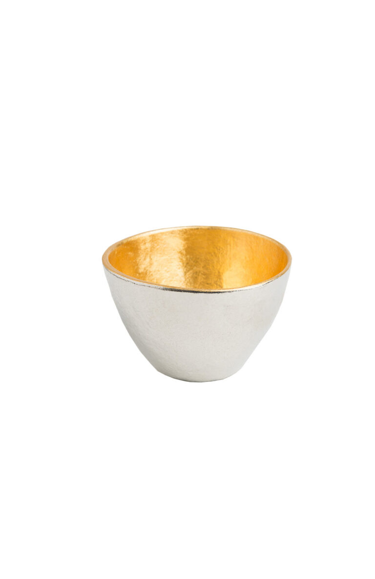 Gold Tin Sake Cup Gold Tin Sake Cup