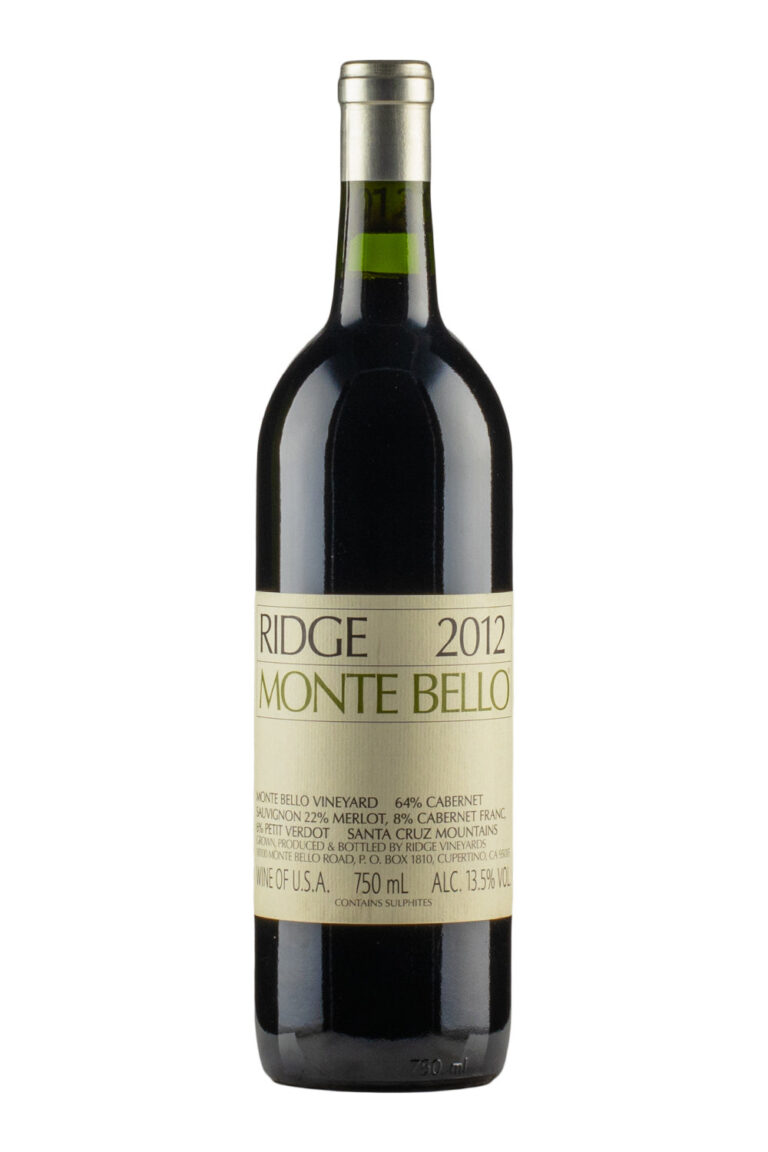 Ridge Monte Bello Cabernet Sauvignon 2012 Ridge Monte Bello Cabernet Sauvignon 2012