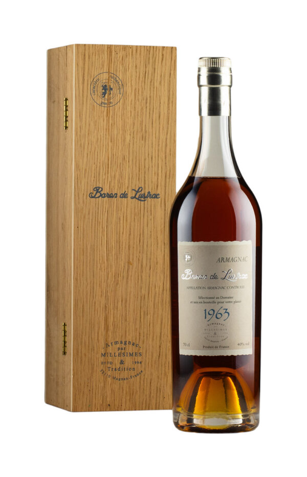 Baron de Lustrac Vintage Armagnac 1963 Baron de Lustrac Vintage Armagnac 1963