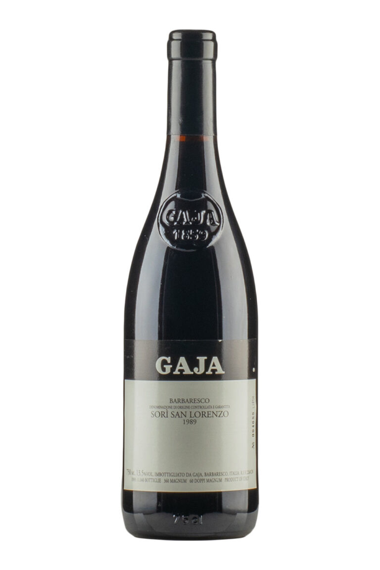 Barbaresco Sori San Lorenzo Gaja 1989 Barbaresco Sori San Lorenzo Gaja 1989