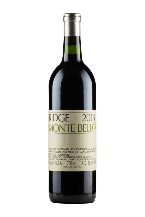 Ridge Monte Bello Cabernet Sauvignon 2013 Ridge Monte Bello Cabernet Sauvignon 2013