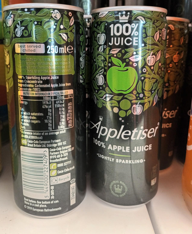 APPLETISER 250ML APPLETISER 250ML