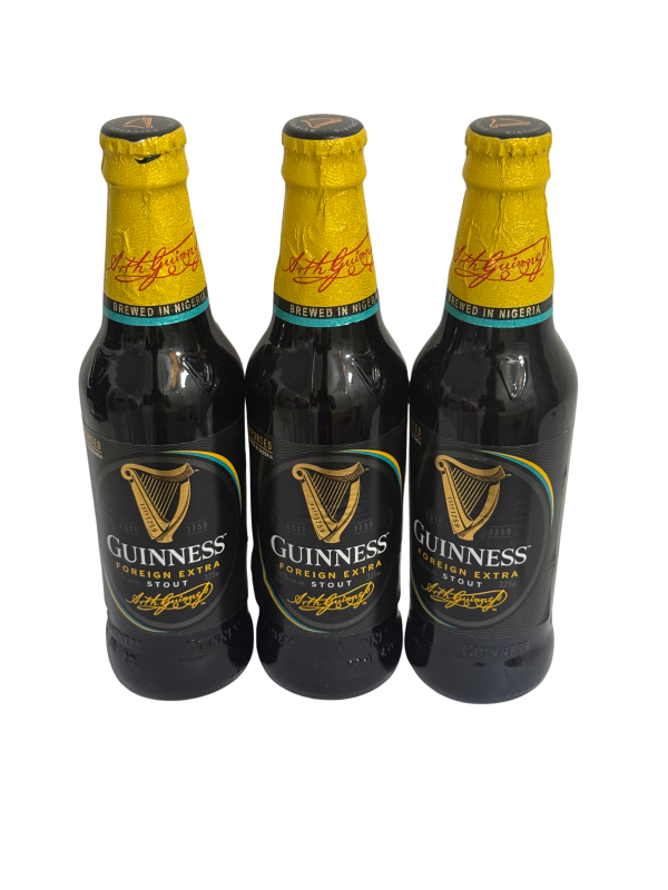 Guinness Nigerian Foreign Extra Stout, 3 X 325ml (Pack of 3)